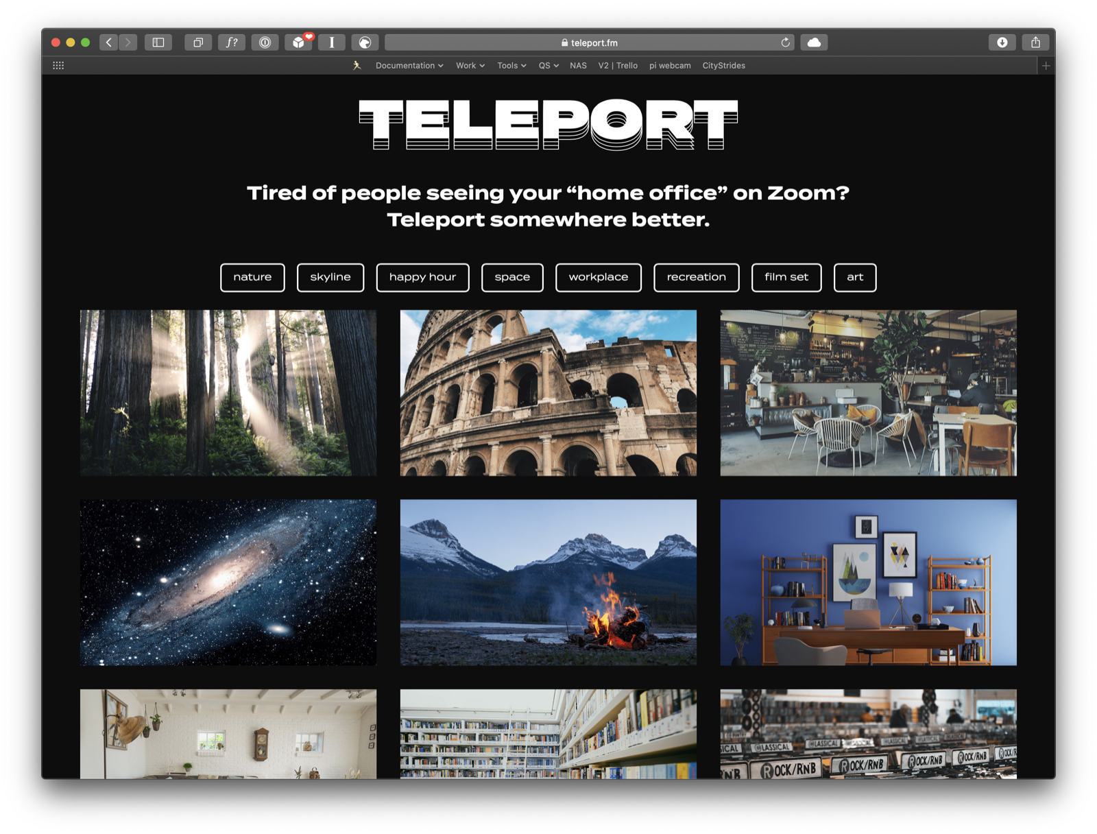 Teleport.fm screenshot