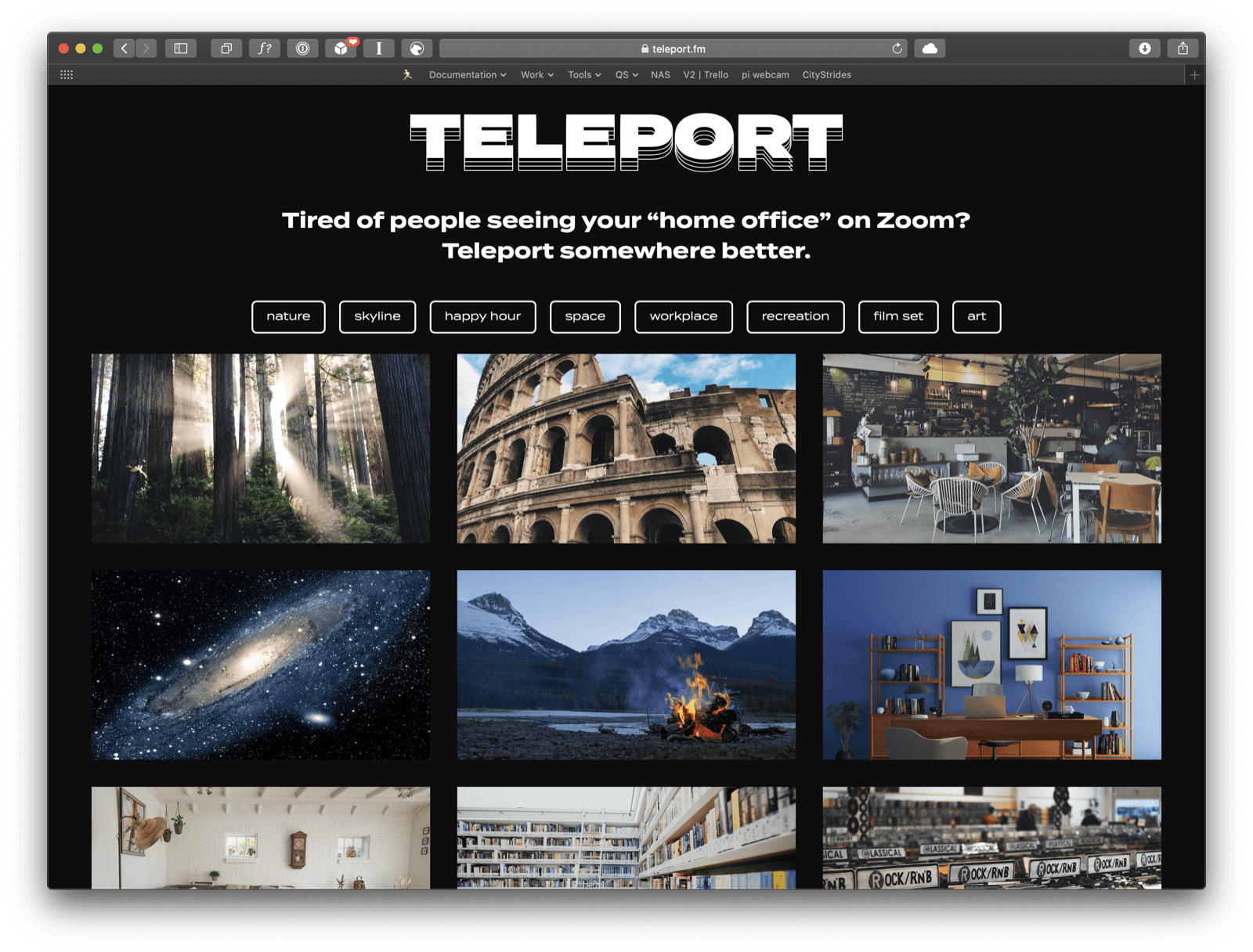 Teleport.fm screenshot